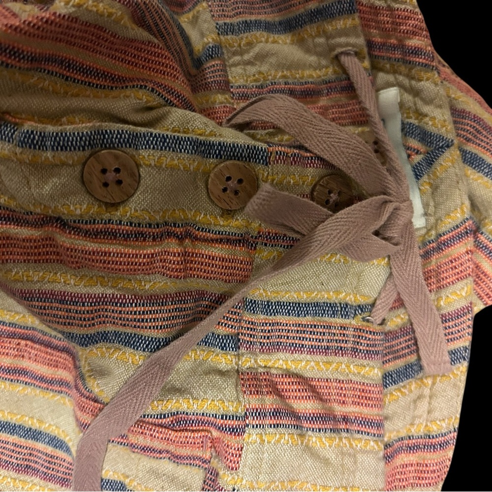 Sundance Multicolor Striped Shorts with Drawstring - Picture 4 of 5